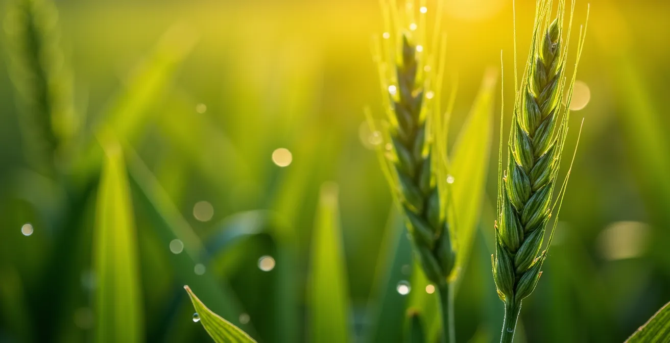Interpretación visual de un mapa NDVI mostrando diferentes niveles de salud vegetal en cultivos