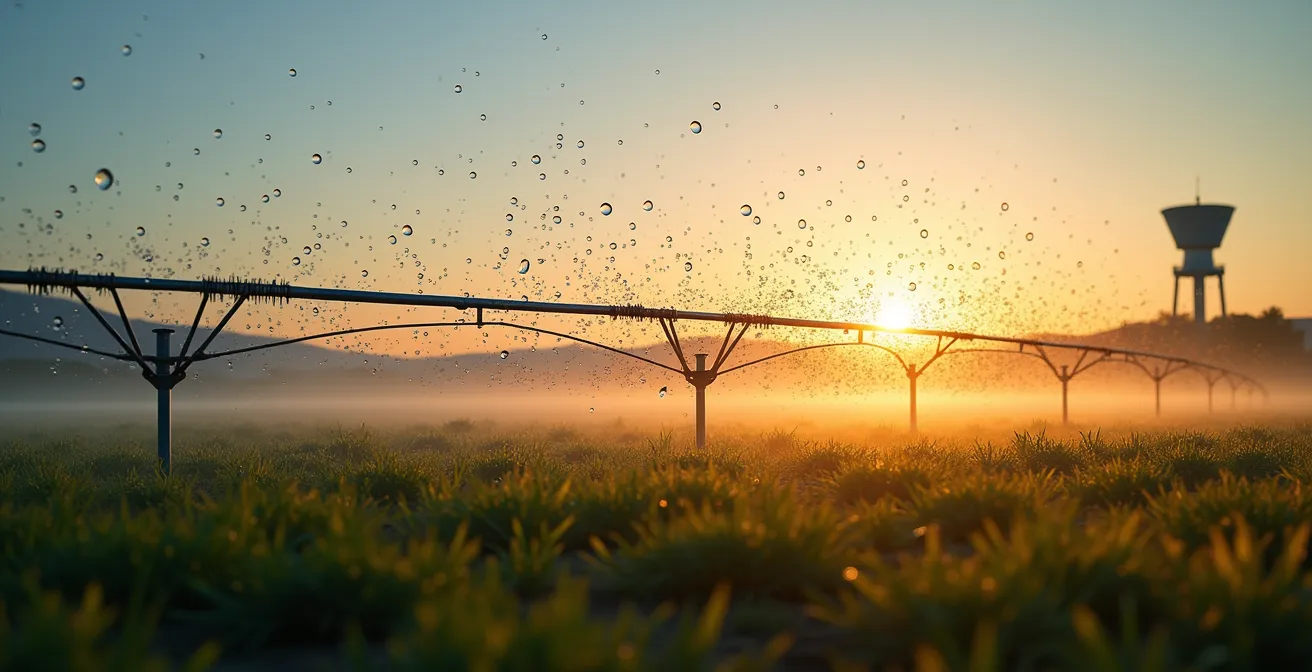 Sistema de riego inteligente con tecnología de precisión en agricultura española